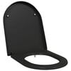 vidaXL Toiletzitting Zwart 49 x 36 x 4 cm Duroplast