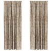 vidaXL Velvet Gordijnen 2 pcs champagne 260 x 140 cm Fluweel