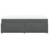 vidaXL Boxspring met matras stof donkergrijs 120x200 cm