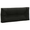 vidaXL Pallet Rugkussen VIANEN 100% Polyester Zwart 120 x 40 x 12 cm
