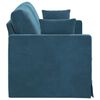 vidaXL Bank Blauw 158 x 78 x 80 cm Fluweel