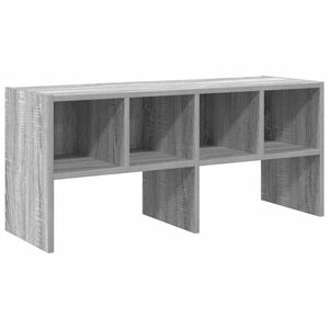 vidaXL Schoenenrek stapelbaar 89,5x30x40 cm grijs sonoma eikenkleurig