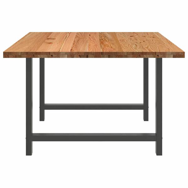 vidaXL Eettafel rechthoekig 180x120x74 cm massief eikenhout lichtbruin