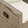 vidaXL Tuinbank Beige en Cr&egrave;me 105 x 60 x 112 cm Staal en Polyester