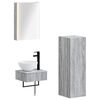 vidaXL Badkamerkastenset 4 pcs Grijs Sonoma 43 x 11,5 x 60,5 cm