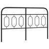 vidaXL Vervangend hoofdbord 150 cm metaal zwart