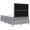 vidaXL Boxspringbed met matras Lichtgrijs 120 x 190 cm Stof