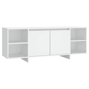 vidaXL Tv-meubel 130x35x50 cm bewerkt hout wit