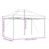 vidaXL Partytent Beige 279 x 410 x 315 cm Oxford Stof