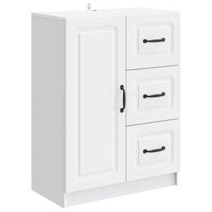 vidaXL Dressoir met lade Wit 66 x 34,5 x 87 cm Bewerkt hout