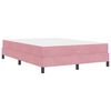vidaXL Boxspringbed met matras Roze 140 x 220 cm Stof