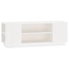 vidaXL Tv-meubel 110x35x40,5 cm massief grenenhout wit