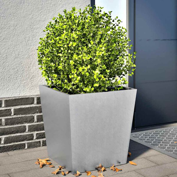 vidaXL Plantenbakken 2 st 50x50x50 cm gegalvaniseerd staal