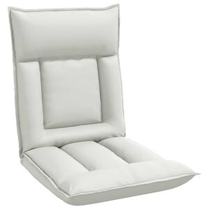 vidaXL Verstelbare vlo stoelen Wit Kunstleer