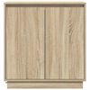 vidaXL LED Sideboard Sonoma Eiken 71 x 34,5 x 75 cm Bewerkt hout