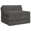 vidaXL Vouwbare Bankbed Donkergrijs 200 x 70 x 10 cm Fluweel