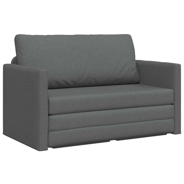 vidaXL Vouwsofa Bed Donkergrijs 124 x 71 x 78 cm Stof