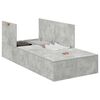 vidaXL Opbergbedframe met opslag Beton Grijs 100 x 200 cm Bewerkt hout