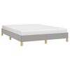 vidaXL Bedframe zonder matras stof lichtgrijs 140x200 cm