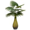 vidaXL Kunstpalmplant 9 bladeren 65 cm groen