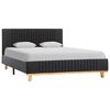 vidaXL Bedframe stof donkergrijs 120x200 cm