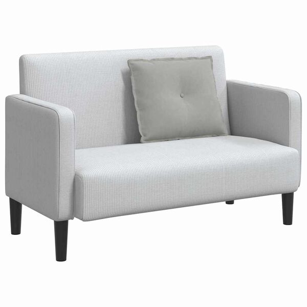 vidaXL Rugkussen Lichtgrijs 60 x 50 cm Microvezel Stof