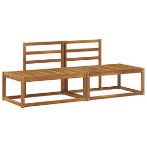 vidaXL Buiten Eind Sofa 2 Stuk Naturel 182,5 x 63 x 73 cm