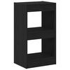 vidaXL Boekenkast 2-laags 40 x 30 x 71,5 cm Bewerkt hout Zwart Eiken