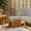 vidaXL Buitenstoolbank Massief Acaciahout Naturel