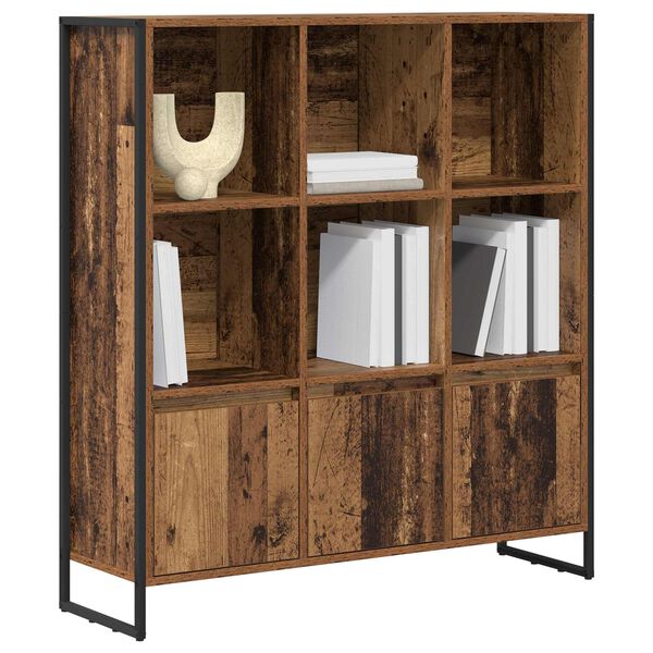 vidaXL Boekenkast 2 pcs Oud Hout 99,5 x 30 x 108 cm Bewerkt hout