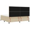 vidaXL Boxspring bed Lichtgrijs en wit. 203 x 200 x 128 cm