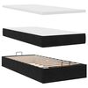 vidaXL Ottoman bed met matrassen en LED's 80x200cm fluweel zwart