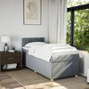 vidaXL Boxspring met matras stof lichtgrijs 90x190 cm
