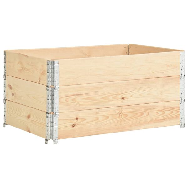 vidaXL Palletopzetranden 3 st 80x120 cm massief grenenhout