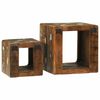 vidaXL TV Eenheden met plank 2 pcs Multikleur Massief Gerecycled Hout