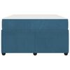 vidaXL Bedframe met matras Blauw 120 x 200 cm Stof