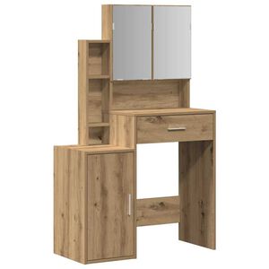 vidaXL Plafondtafel Artisan Eiken 80 x 35 x 132 cm Bewerkt hout