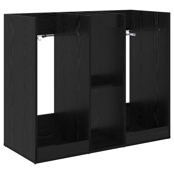 vidaXL Golfkast Effen Zwart Eiken 102 x 45 x 85,5 cm