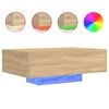 vidaXL Salontafel met LED-verlichting 85x55x31 cm sonoma eikenkleurig