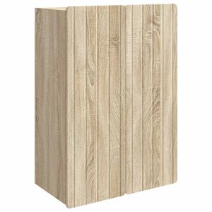 vidaXL Wandkast Sonoma Eiken 66 x 34,5 x 92 cm Bewerkt hout