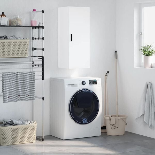 vidaXL Bovenkast 34,5x34x90 cm wit