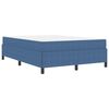 vidaXL Bedframe met matras Blauw 140 x 190 cm Stof