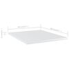 vidaXL Wandschappen 8 st 40x50x1,5 cm bewerkt hout hoogglans wit
