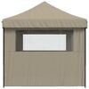 vidaXL Partytent Taupe 279 x 410 x 315 cm Oxford Stof