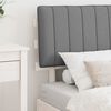 vidaXL Bedframe met Gevoerd Hoofdgedeelte Lichtgrijs 75 x 190 cm