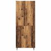 vidaXL Hoge kast 2 pcs Oud Hout Bewerkt hout