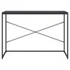 vidaXL Computerbureau 110x60x70 cm bewerkt hout zwart