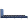 vidaXL Bedframe stof blauw 160x200 cm