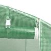 vidaXL Tuinkas met stalen frame 42 m² 14x3x2 m groen