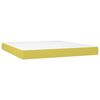 vidaXL Boxspring met matras stof groen 180x200 cm